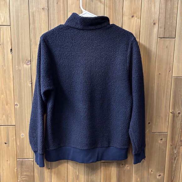 Patagonia Women’s W’s Woolyester Fleece 1/4 Zip Navy Blue Pullover Size Medium - Picture 3 of 11